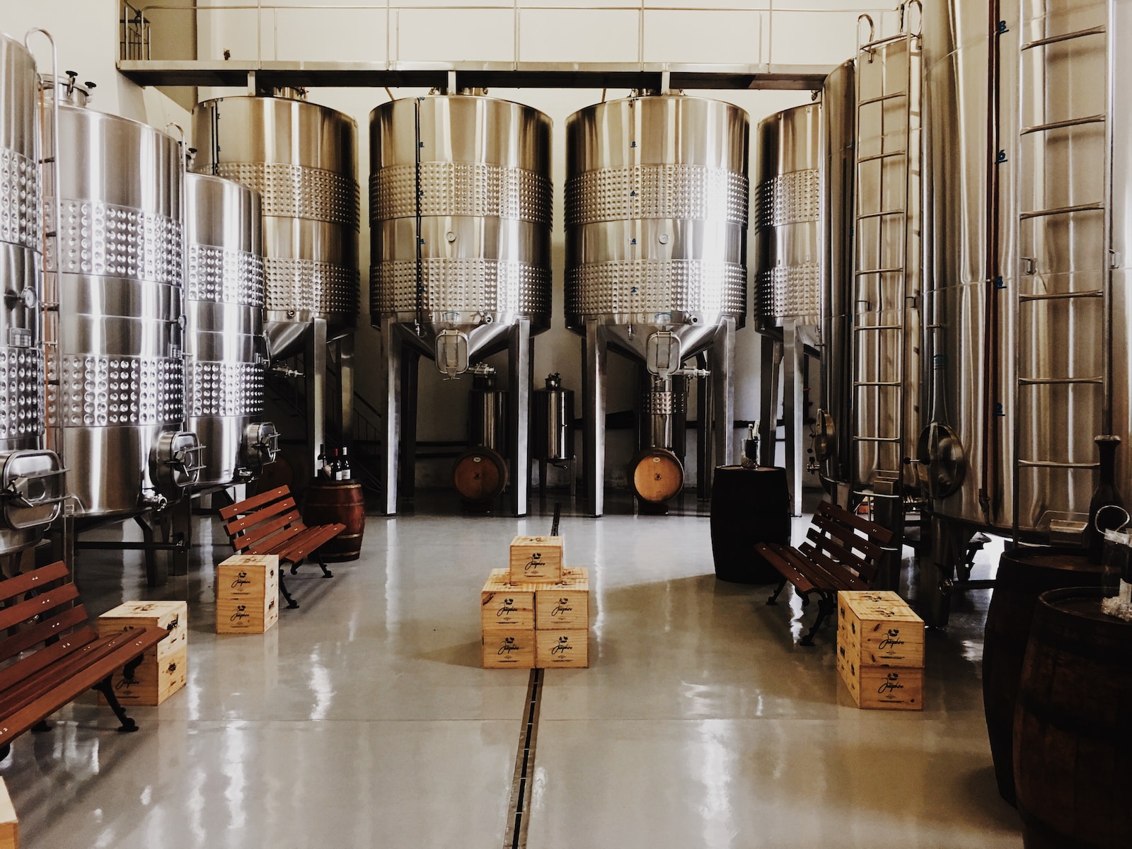 brewery or distillery tanks